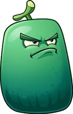 courge [Plants vs Zombies] - légume - alimentation - smiley émoticône émoji cartoon clipart illustration - artémotic