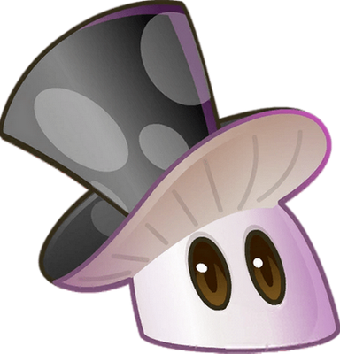 champignon [Plants vs Zombies] - légume - alimentation - smiley émoticône émoji cartoon clipart illustration - artémotic