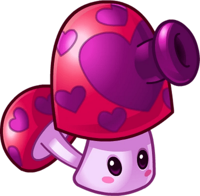 champignon [Plants vs Zombies] - légume - alimentation - smiley émoticône émoji cartoon clipart illustration - artémotic