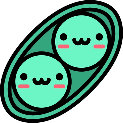 petit pois - légume - alimentation - smiley émoticône émoji cartoon clipart illustration - artémotic