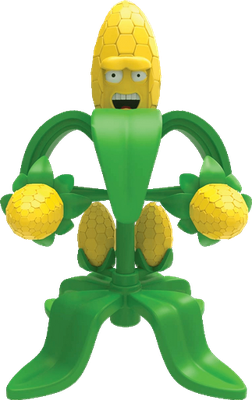 maïs [Plants vs Zombies] - légume - alimentation - smiley émoticône émoji cartoon clipart illustration - artémotic