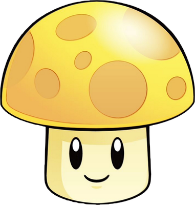 champignon [Plants vs Zombies] - légume - alimentation - smiley émoticône émoji cartoon clipart illustration - artémotic