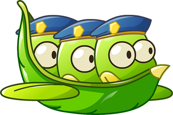 petit pois - légume - alimentation - smiley émoticône émoji cartoon clipart illustration - artémotic