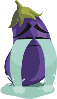 aubergine - légume - alimentation - smiley émoticône émoji cartoon clipart illustration - artémotic