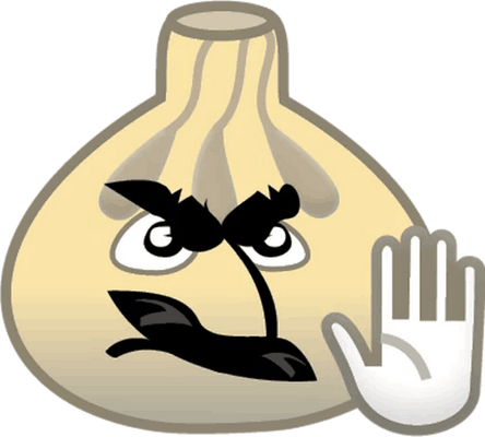ail - légume - alimentation - smiley émoticône émoji cartoon clipart illustration - artémotic