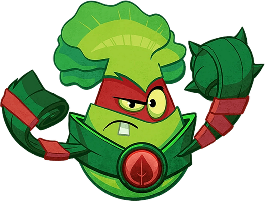 chou chinois [Plants vs Zombies] - légume - alimentation - smiley émoticône émoji cartoon clipart illustration - artémotic