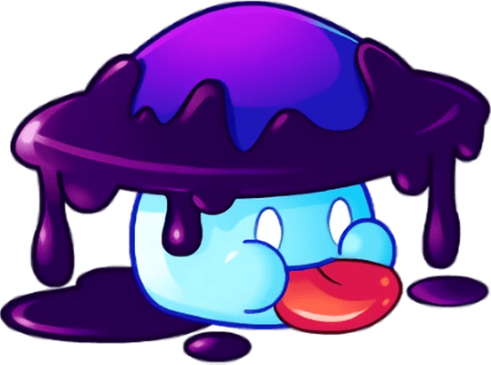 champignon [Plants vs Zombies] - légume - alimentation - smiley émoticône émoji cartoon clipart illustration - artémotic