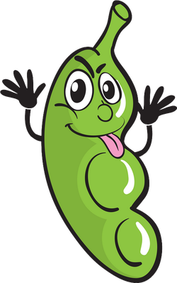 petit pois - légume - alimentation - smiley émoticône émoji cartoon clipart illustration - artémotic
