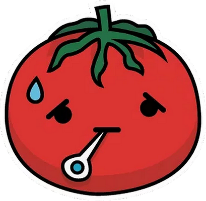 tomate - légume - alimentation - smiley émoticône émoji cartoon clipart illustration - artémotic