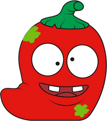légume [The Grossery Gang] - alimentation - smiley émoticône émoji cartoon clipart illustration - artémotic