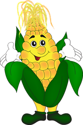 maïs - légume - alimentation - smiley émoticône émoji cartoon clipart illustration - artémotic