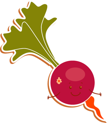 betterave - légume - alimentation - smiley émoticône émoji cartoon clipart illustration - artémotic