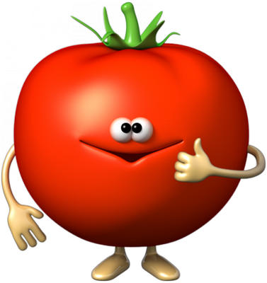 tomate - légume - alimentation - smiley émoticône émoji cartoon clipart illustration - artémotic