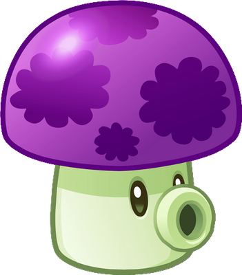 champignon [Plants vs Zombies] - légume - alimentation - smiley émoticône émoji cartoon clipart illustration - artémotic