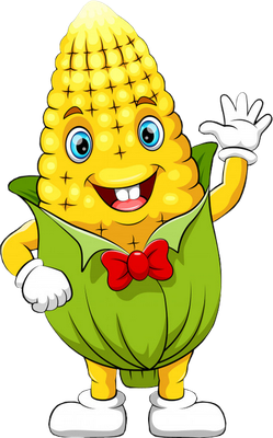 maïs - légume - alimentation - smiley émoticône émoji cartoon clipart illustration - artémotic
