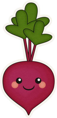 betterave - légume - alimentation - smiley émoticône émoji cartoon clipart illustration - artémotic