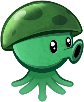 champignon [Plants vs Zombies] - légume - alimentation - smiley émoticône émoji cartoon clipart illustration - artémotic