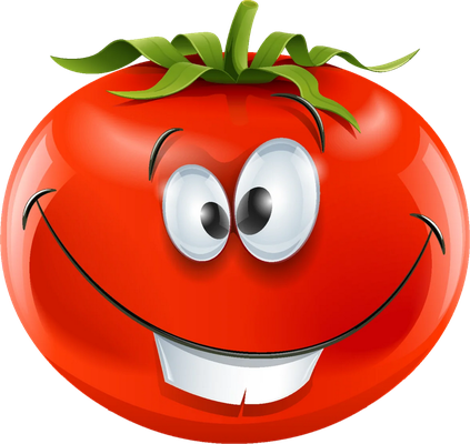 tomate - légume - alimentation - smiley émoticône émoji cartoon clipart illustration - artémotic