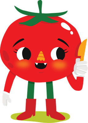 tomate - légume - alimentation - smiley émoticône émoji cartoon clipart illustration - artémotic