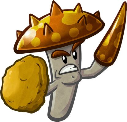champignon [Plants vs Zombies] - légume - alimentation - smiley émoticône émoji cartoon clipart illustration - artémotic