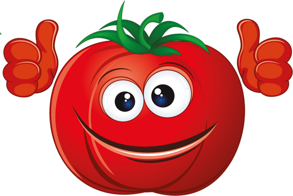 tomate - légume - alimentation - smiley émoticône émoji cartoon clipart illustration - artémotic