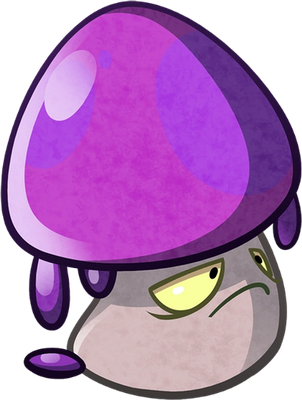 champignon [Plants vs Zombies] - légume - alimentation - smiley émoticône émoji cartoon clipart illustration - artémotic