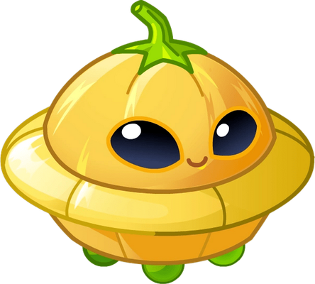 courge [Plants vs Zombies] - légume - alimentation - smiley émoticône émoji cartoon clipart illustration - artémotic