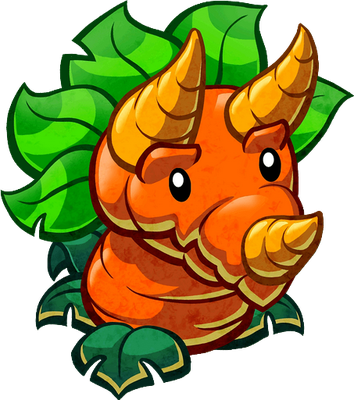 carotte [Plants vs Zombies] - légume - alimentation - smiley émoticône émoji cartoon clipart illustration - artémotic