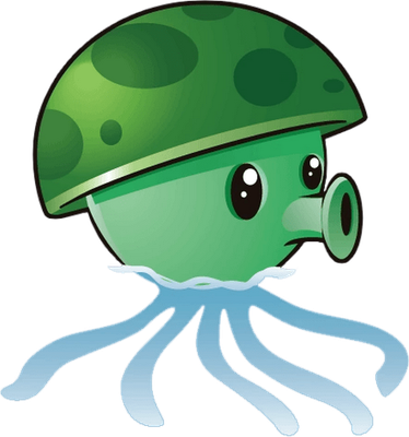 champignon [Plants vs Zombies] - légume - alimentation - smiley émoticône émoji cartoon clipart illustration - artémotic