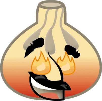 ail - légume - alimentation - smiley émoticône émoji cartoon clipart illustration - artémotic