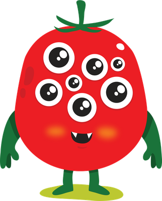 tomate - légume - alimentation - smiley émoticône émoji cartoon clipart illustration - artémotic
