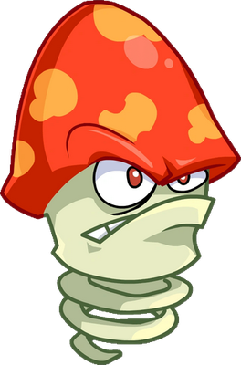 champignon [Plants vs Zombies] - légume - alimentation - smiley émoticône émoji cartoon clipart illustration - artémotic