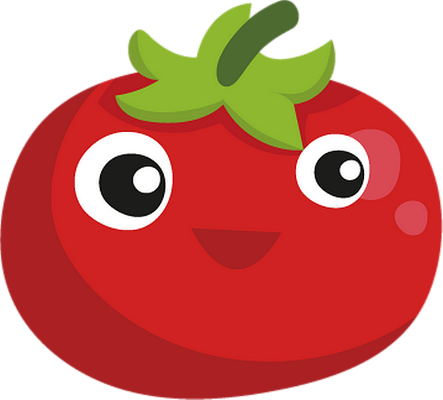 tomate - légume - alimentation - smiley émoticône émoji cartoon clipart illustration - artémotic
