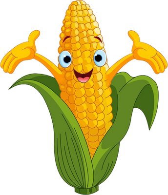 maïs - légume - alimentation - smiley émoticône émoji cartoon clipart illustration - artémotic