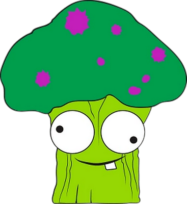 légume [The Grossery Gang] - alimentation - smiley émoticône émoji cartoon clipart illustration - artémotic