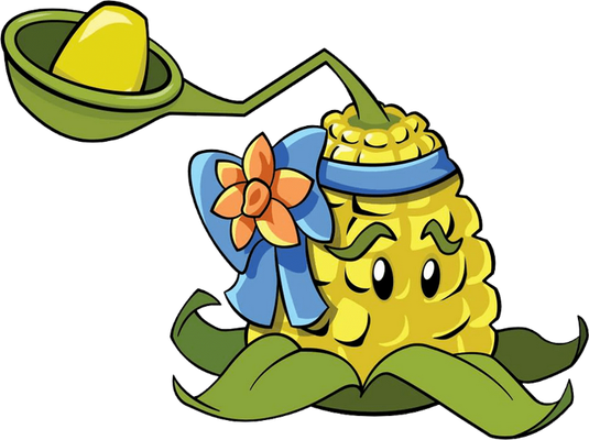 maïs [Plants vs Zombies] - légume - alimentation - smiley émoticône émoji cartoon clipart illustration - artémotic