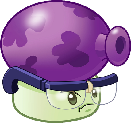 champignon [Plants vs Zombies] - légume - alimentation - smiley émoticône émoji cartoon clipart illustration - artémotic