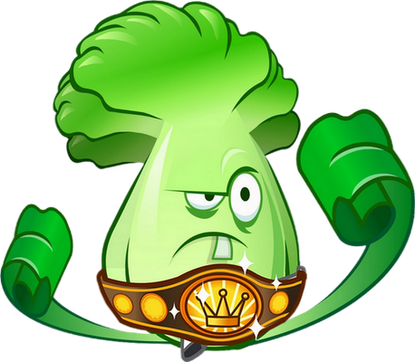 chou chinois [Plants vs Zombies] - légume - alimentation - smiley émoticône émoji cartoon clipart illustration - artémotic