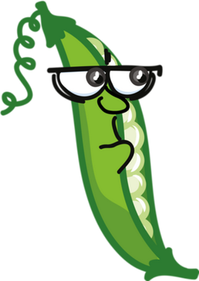 petit pois - légume - alimentation - smiley émoticône émoji cartoon clipart illustration - artémotic