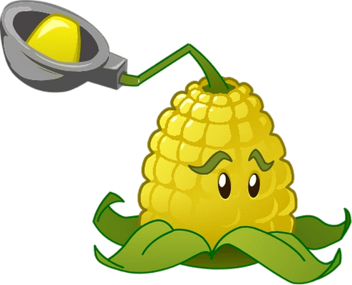 maïs [Plants vs Zombies] - légume - alimentation - smiley émoticône émoji cartoon clipart illustration - artémotic