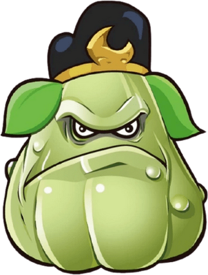 courge [Plants vs Zombies] - légume - alimentation - smiley émoticône émoji cartoon clipart illustration - artémotic