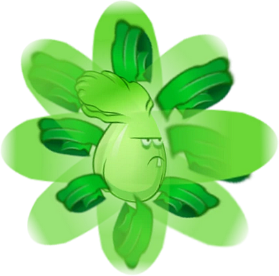 chou chinois [Plants vs Zombies] - légume - alimentation - smiley émoticône émoji cartoon clipart illustration - artémotic