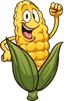 maïs - légume - alimentation - smiley émoticône émoji cartoon clipart illustration - artémotic