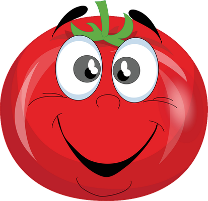 tomate - légume - alimentation - smiley émoticône émoji cartoon clipart illustration - artémotic