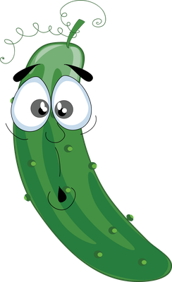 concombre - légume - alimentation - smiley émoticône émoji cartoon clipart illustration - artémotic