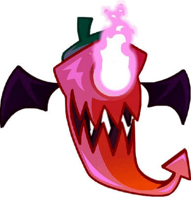 piment [Plants vs Zombies] - légume - alimentation - smiley émoticône émoji cartoon clipart illustration - artémotic