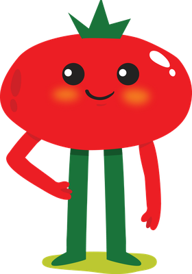 tomate - légume - alimentation - smiley émoticône émoji cartoon clipart illustration - artémotic