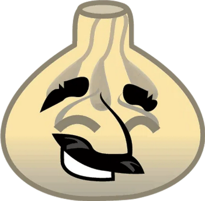 ail - légume - alimentation - smiley émoticône émoji cartoon clipart illustration - artémotic