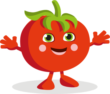 tomate - légume - alimentation - smiley émoticône émoji cartoon clipart illustration - artémotic