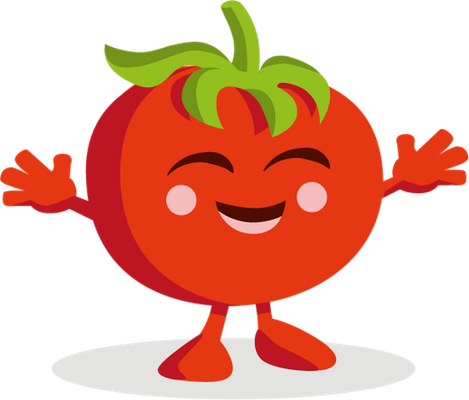 tomate - légume - alimentation - smiley émoticône émoji cartoon clipart illustration - artémotic